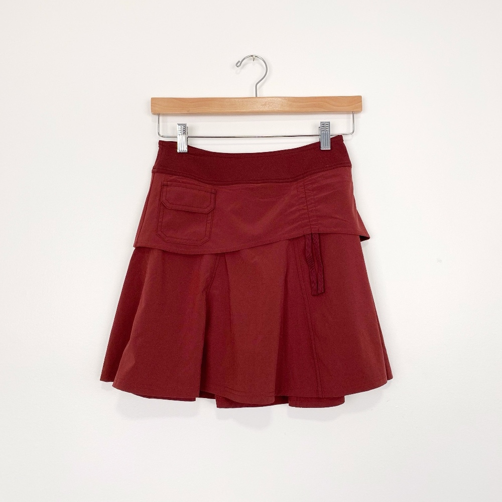 Athleta Wherever Skirt/Skort Cranberry Red